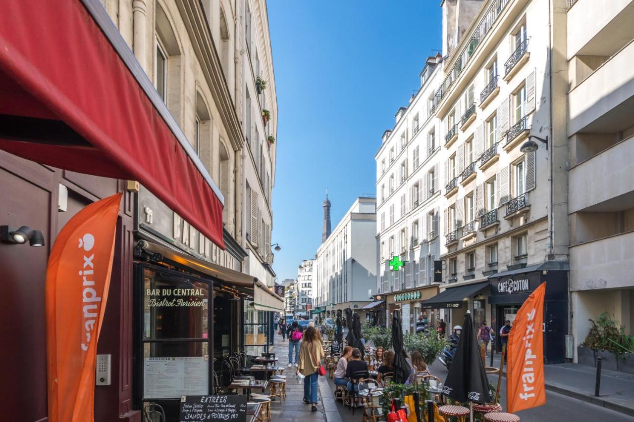 Happy Days - Eiffel Studio & Terrasse Apartment Paris Luaran gambar
